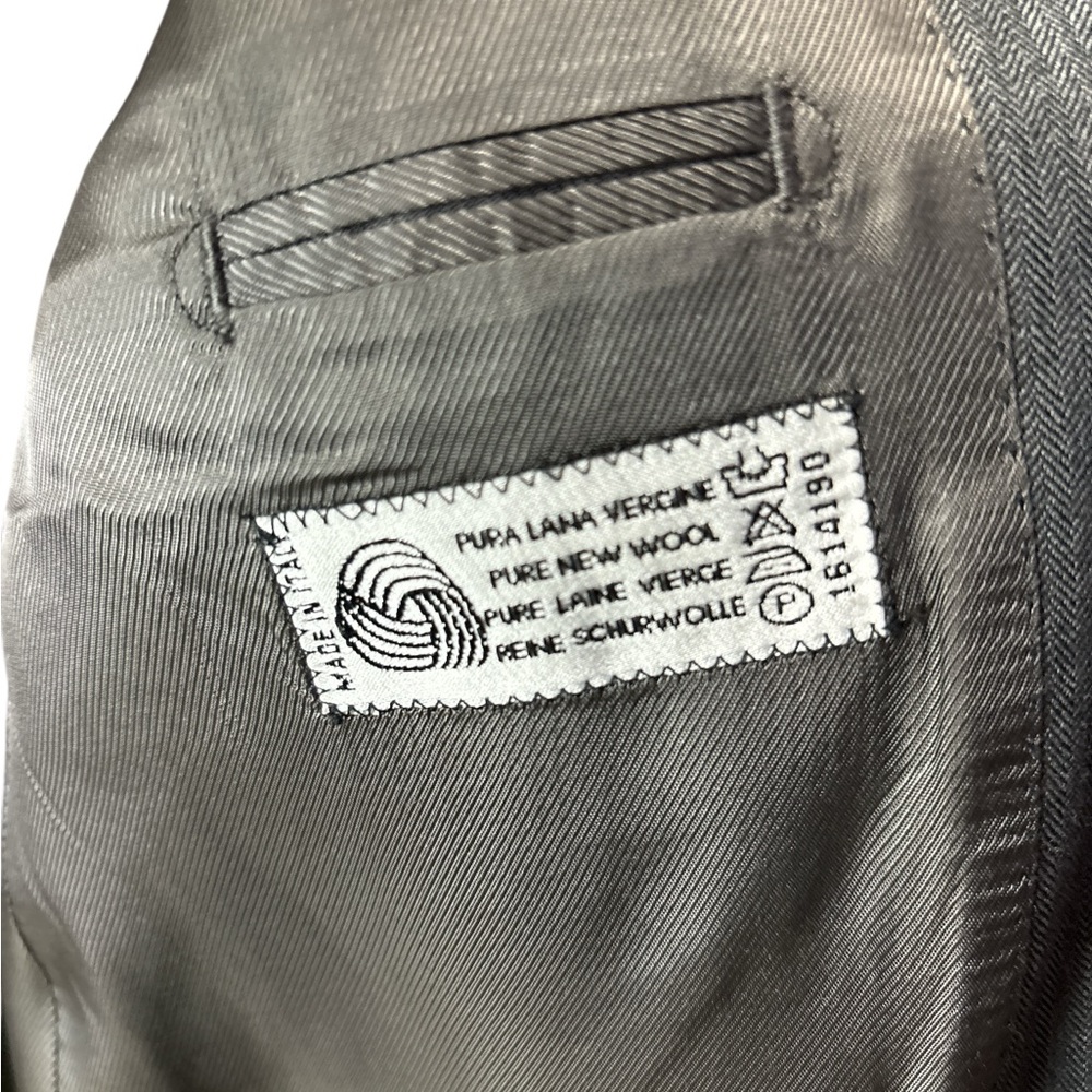 Ermenegildo Zegna Traveler Superfine Wool Blazer Sports Coat Gray - Size 40R - Picture 9 of 10